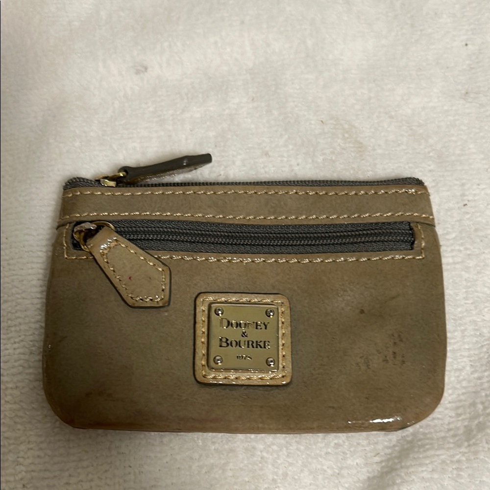 Dooney & Bourke Tan Leather Coin purse/cardholder